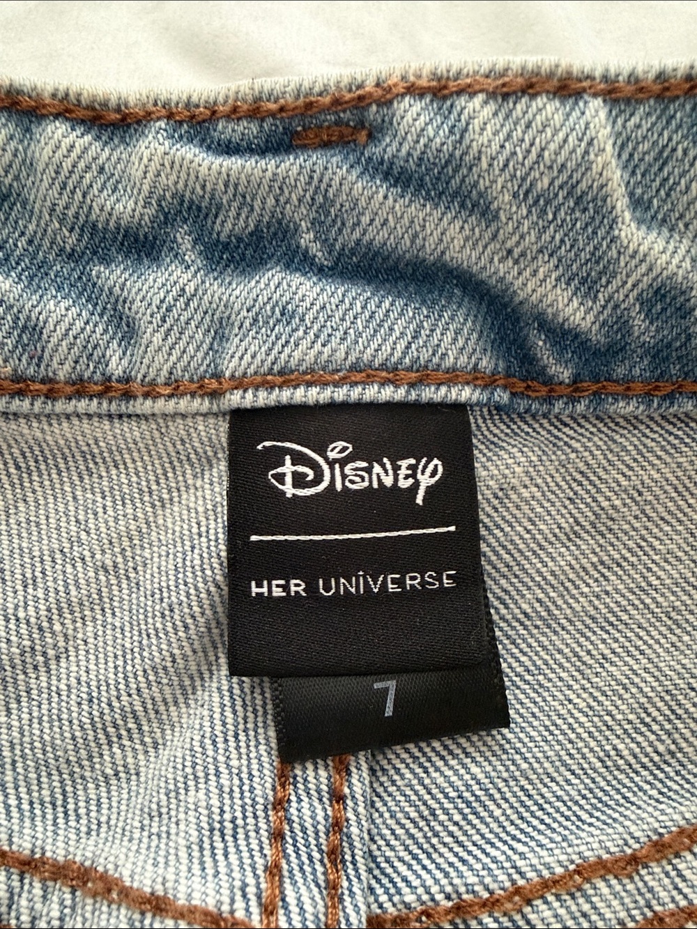 Light Wash Disney Halloween Graphic Women’s Jeans - Picture 2 of 3